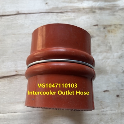 VG1047110103 لوله خروجی Intercooler HOWO قطعات کامیون VG1047110103/1 خروجی Manifold A7 WD615 موتور