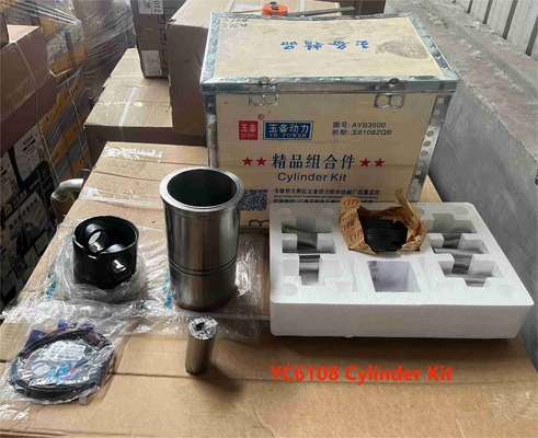 YC6108 پیستون موتور Yuchai قطعات سیلندری لاینر حلقه پیستون