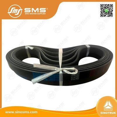کمربند آلترناتور 6PK794 VG2600020258 HOWO قطعات کامیون