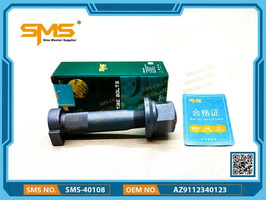 AZ9112340123 پیچ چرخ عقب Sinotruk Howo Truck قطعات یدکی